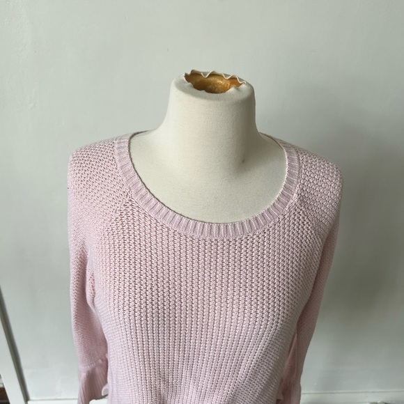 Loft Pink Bell Sleeve Sweater XS - Picture 5 of 8